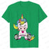 Whimsical Unicorn Weightlifting T-Shirts for Women | Trendy Fitness Graphic Tees for Summer Workouts